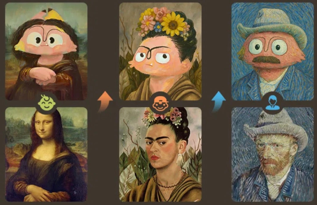 YahYah brings famous masterpieces to life